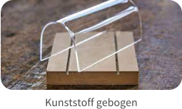 Kunststoff gebogen